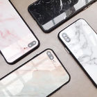 Mobile phone accessories, OEM logo glass wood phone case for iphone X case