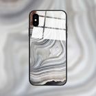 Customized logo TPU +Glass case phone cover for iphone 8/x case