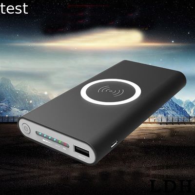 Hot selling Qi wireless charger power bank,10000MA power banks with wireless charger
